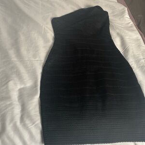 Black fitted dress